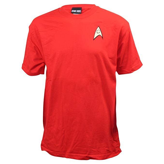 Star Trek Star Fleet Uniform Red T-Shirt Star Trek Red T