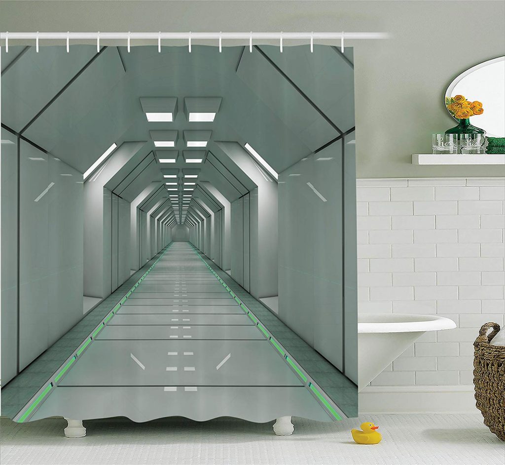 Sci Fi Shower Curtain 1024x942